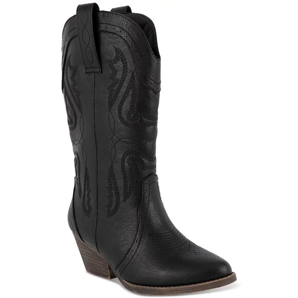 Sugar Women's Tammy Western Boots Black Size 6M - Picture 1 of 5